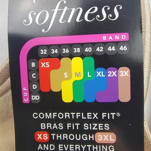 NWT Bali wirefree lined smoothing cool comfort bra Size Med - Picture 7 of 8